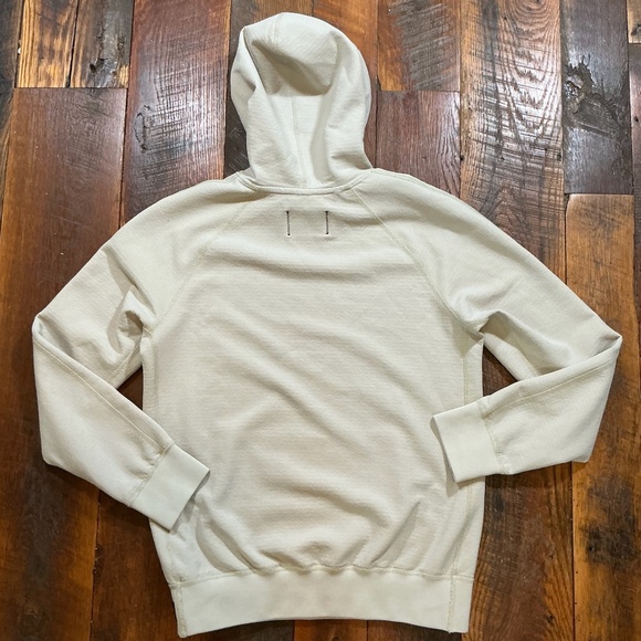 Reigning Champ Handcrafted MIDWEIGHT TERRY FADEAWAY HOODIE Beige SZ Medium - Picture 2 of 8